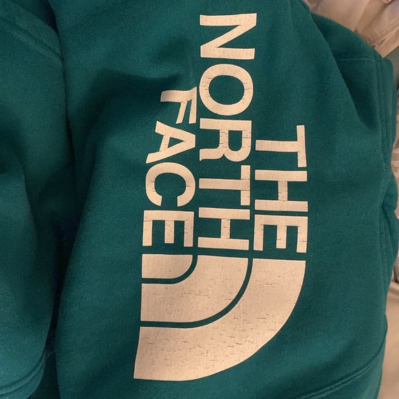 Teal women’s small north face hoodie - Picture 3 of 3